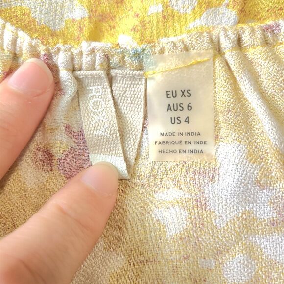 Roxy Sundress Women Size 4 Floral Abstract Knee Length - Picture 3 of 6